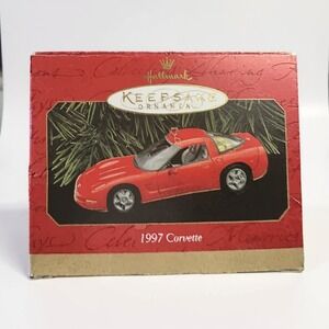 Hallmark Keepsake 1997‎ Corvette Christmas Ornament Red Sculpted By Don Palmiter